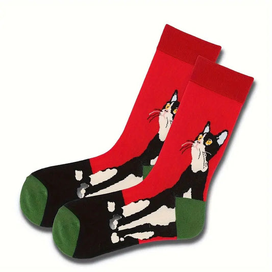 Tuxedo Cat Socks