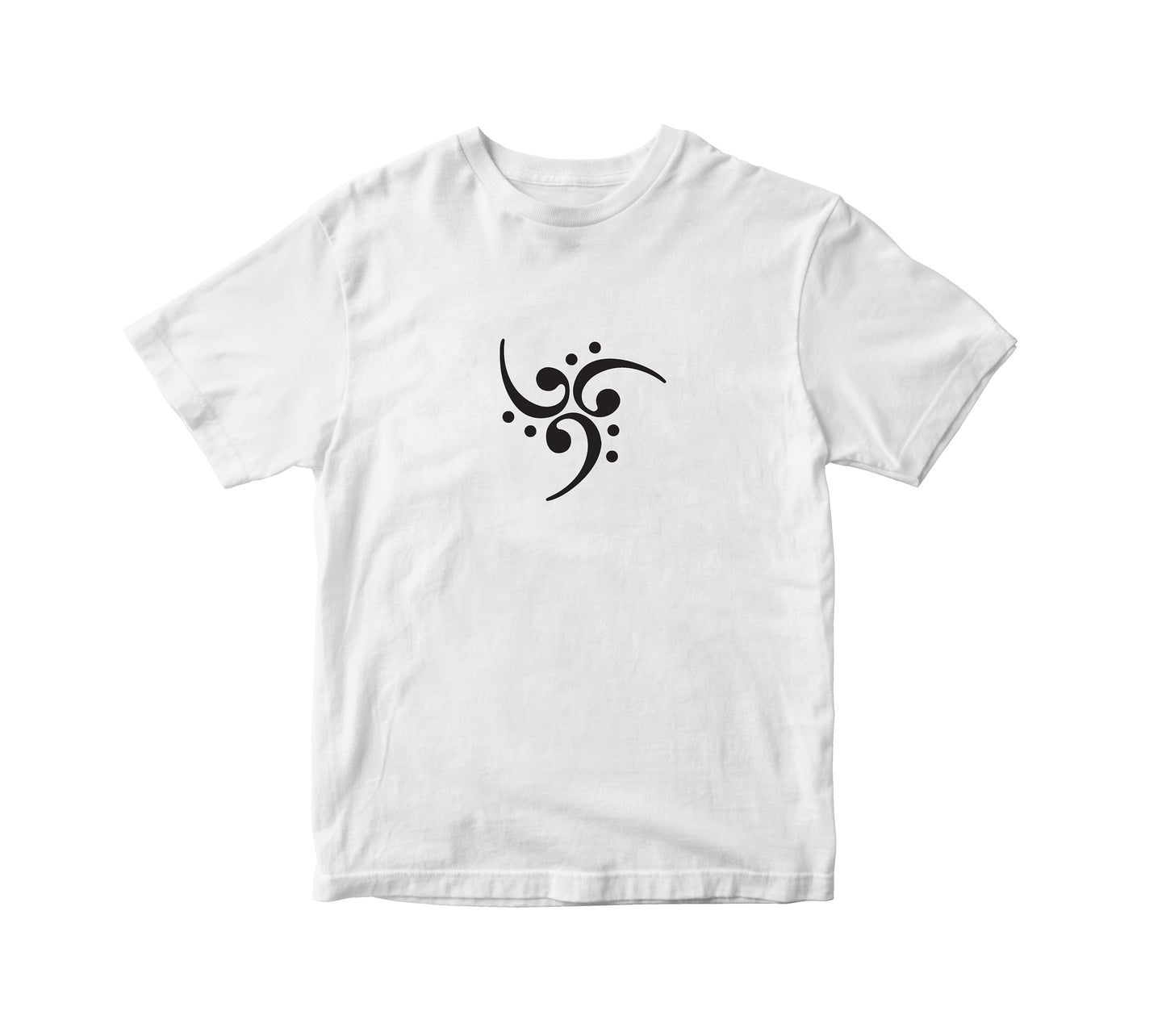 Bass Guitar F Clef Design Musician Flock T-shirt